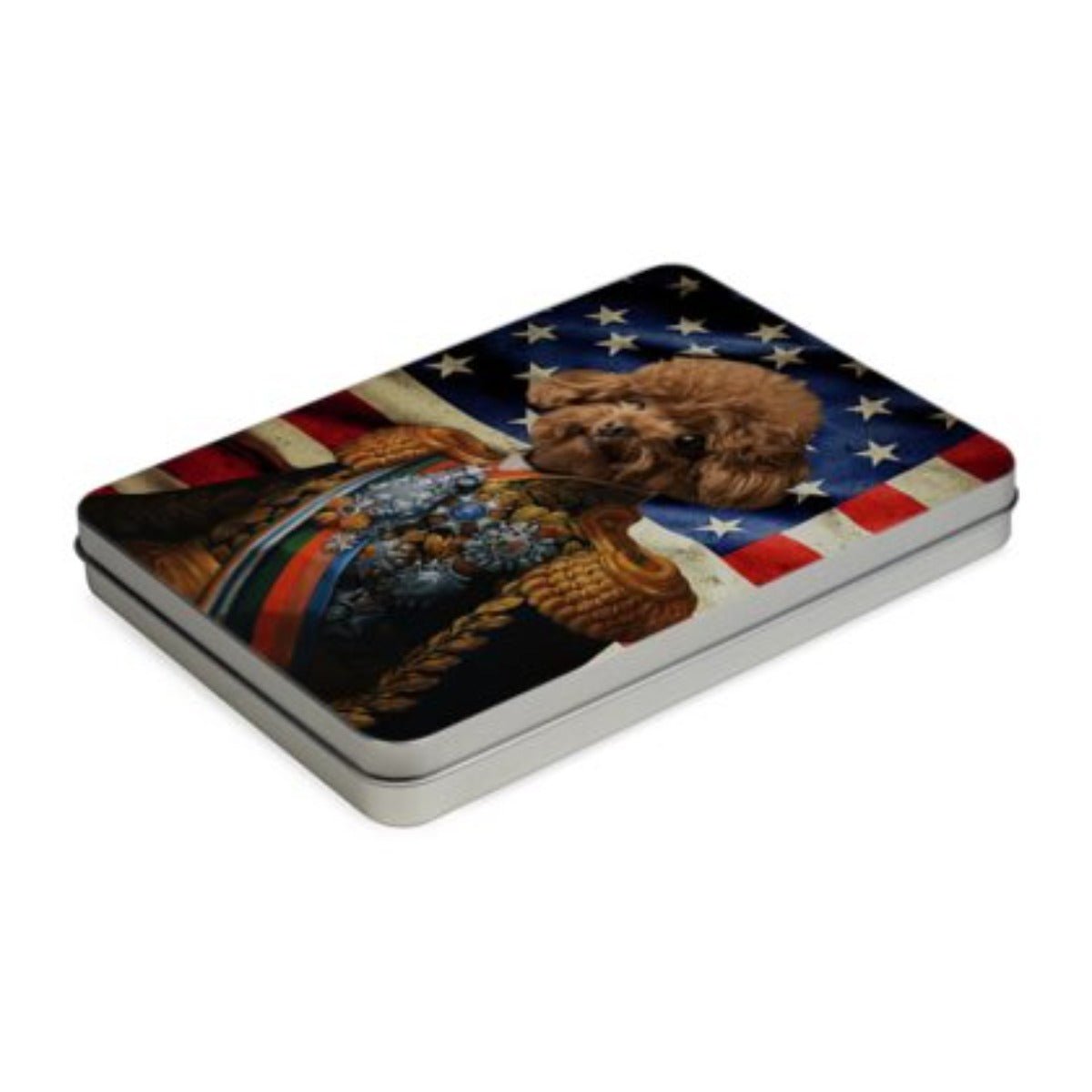 Pet Portraits | The First Lieutenant USA Flag Edition: Custom Pet Puzzle | Paw & Glory