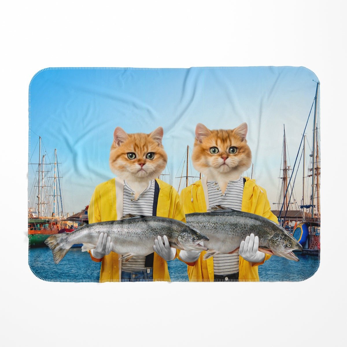 Pet Portraits | The Fishers: Custom Pet Blanket | Paw & Glory