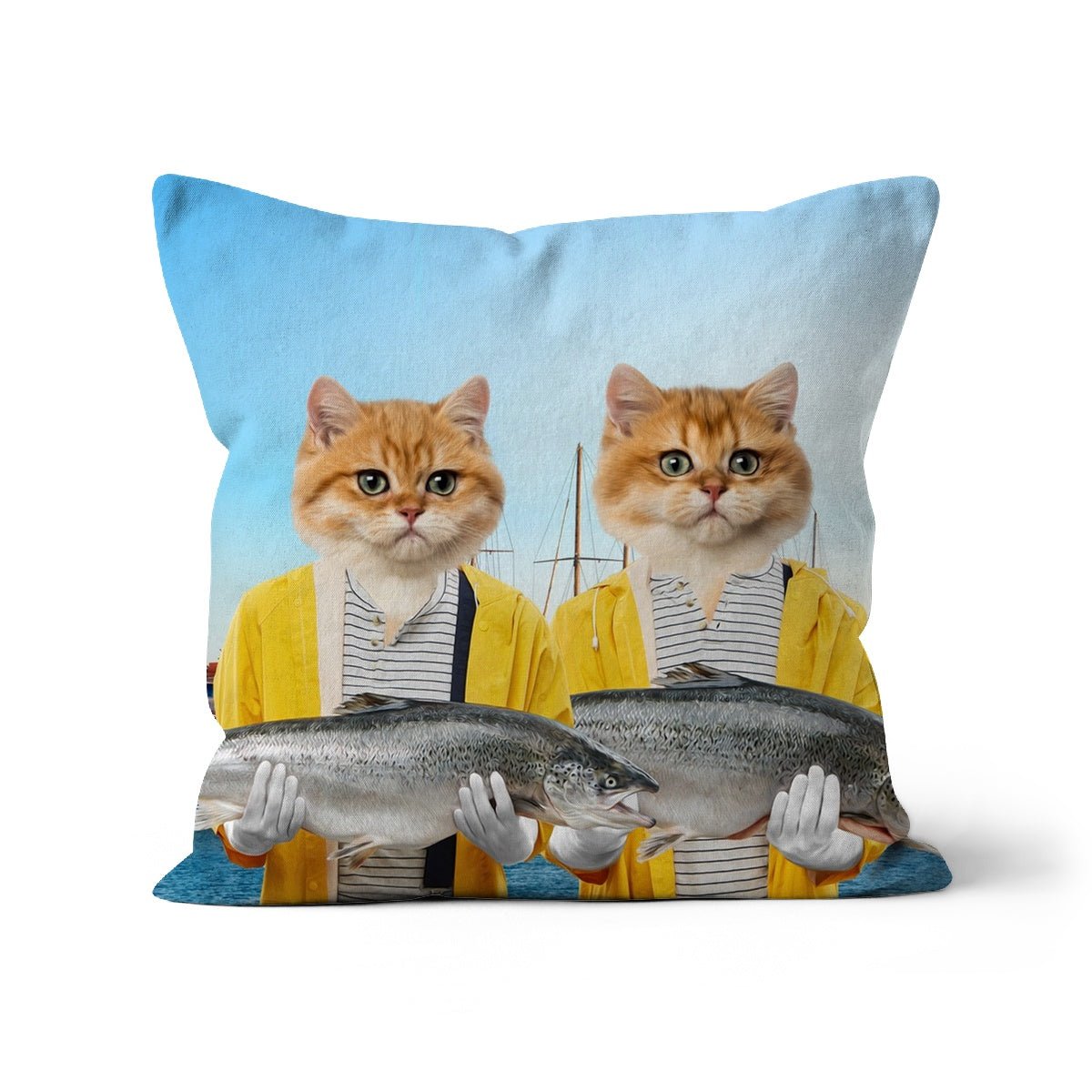 Pet Portraits | The Fishers: Custom Pet Pillow | Paw & Glory