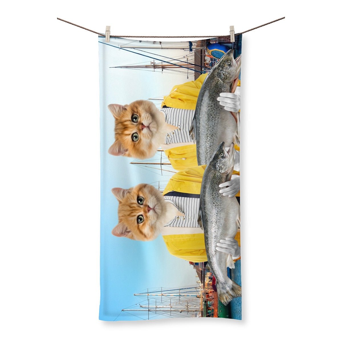 Pet Portraits | The Fishers: Custom Pet Towel | Paw & Glory