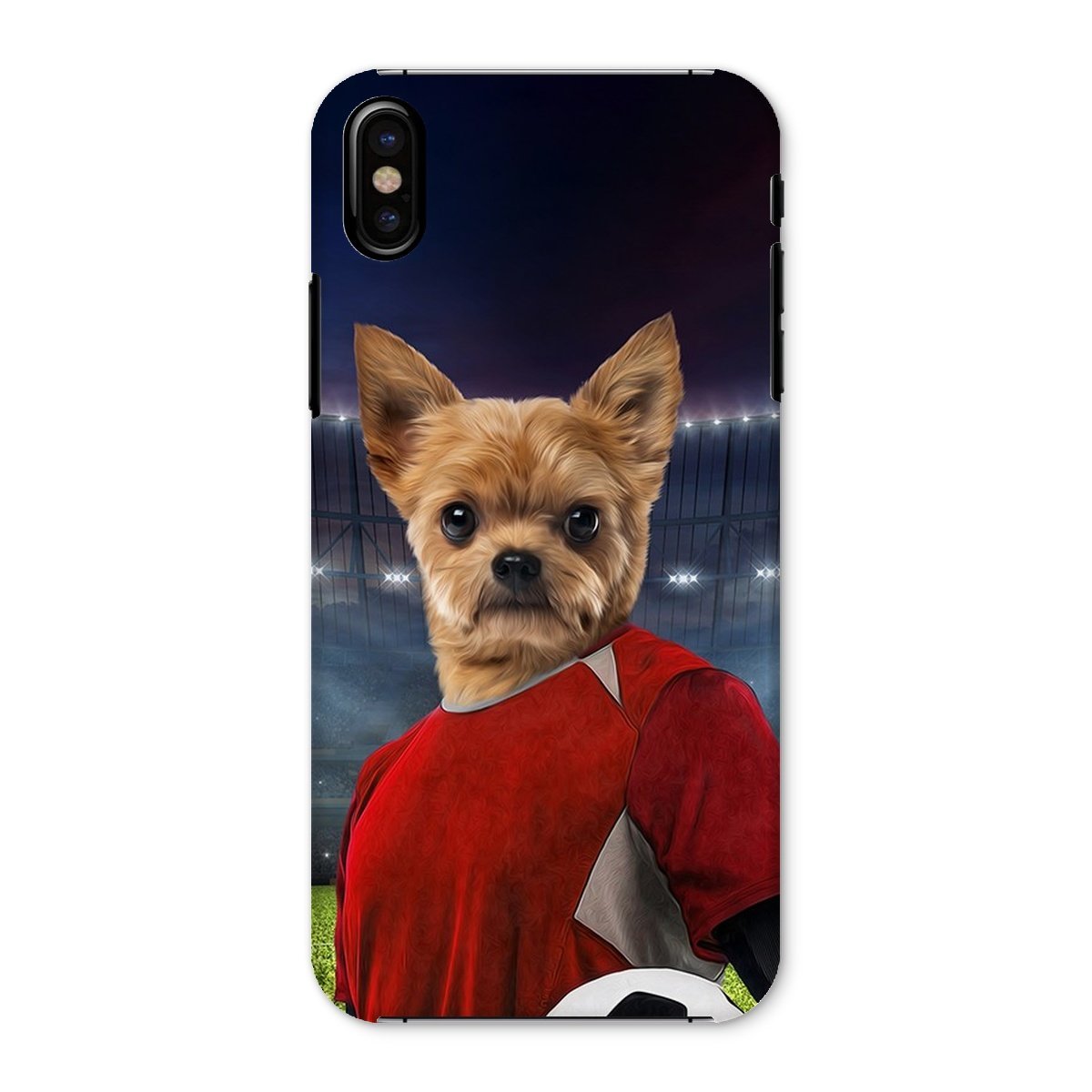 The Football Player: Custom Pet Phone Case - Paw & Glory - Dog Portraits - Pet Portraits