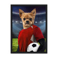 The Football Player: Custom Pet Portrait