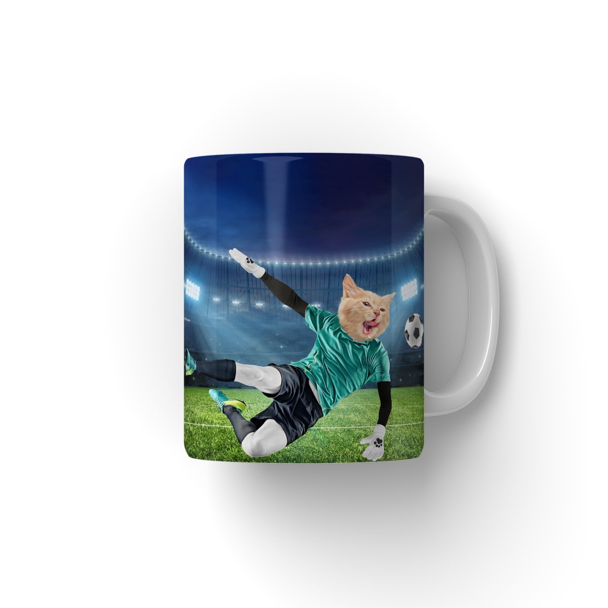 Pet Portraits | The Football Star: Custom Pet Coffee Mug | Paw & Glory