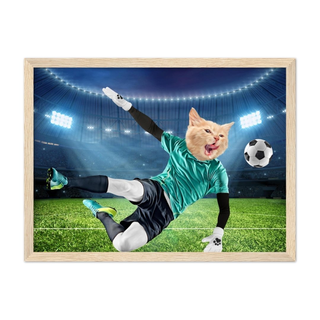 Pet Portraits | The Football Star: Custom Pet Portrait | Paw & Glory