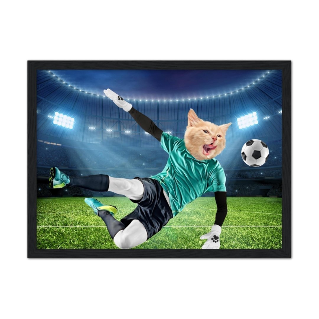 Pet Portraits | The Football Star: Custom Pet Portrait | Paw & Glory