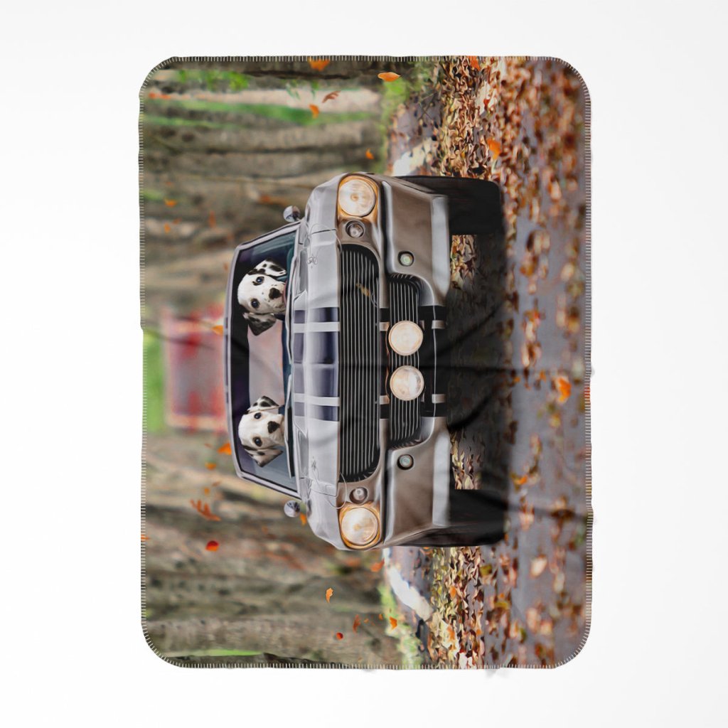 Pet Portraits | The Ford Mustang: Custom Pet Blanket | Paw & Glory