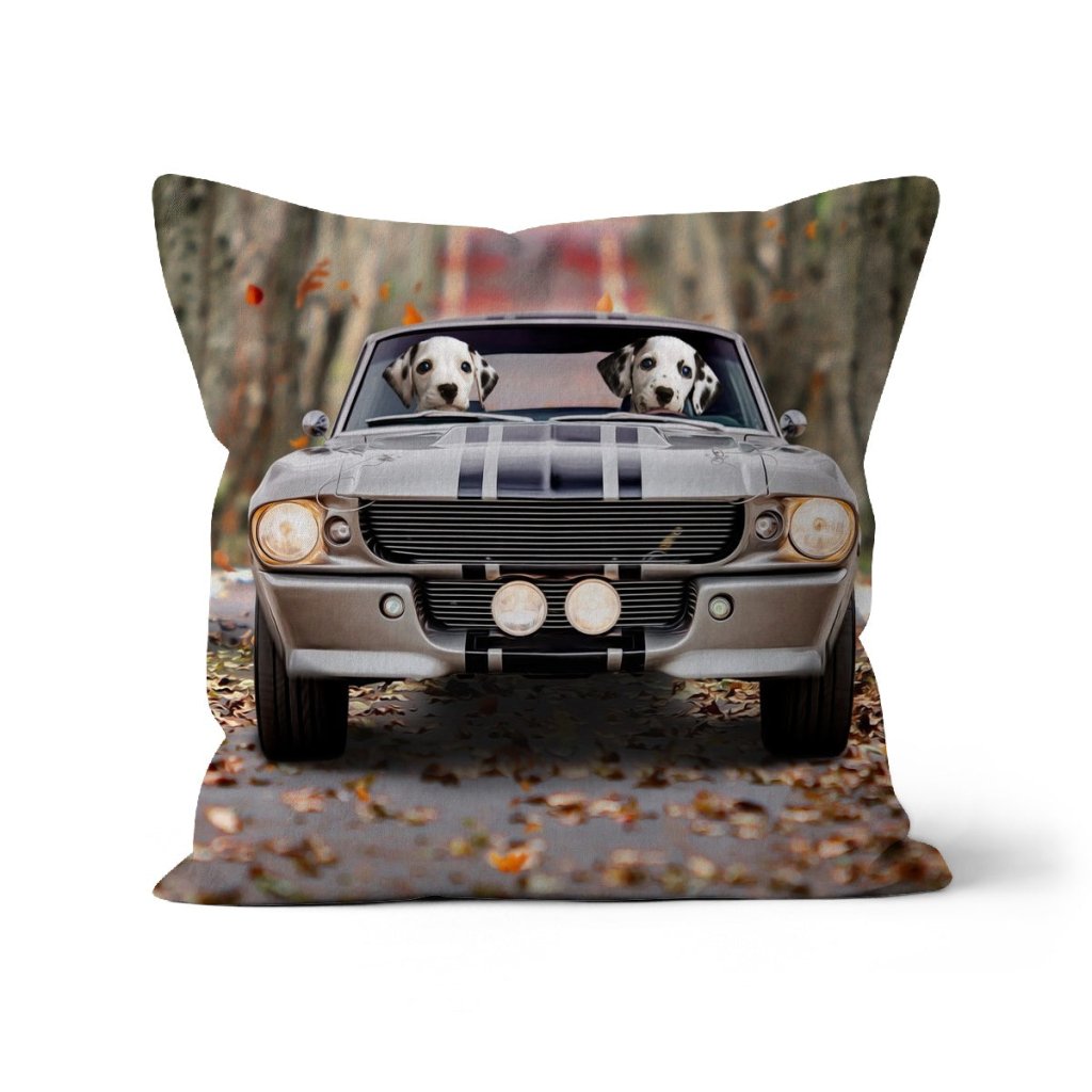 Pet Portraits | The Ford Mustang: Custom Pet Pillow | Paw & Glory