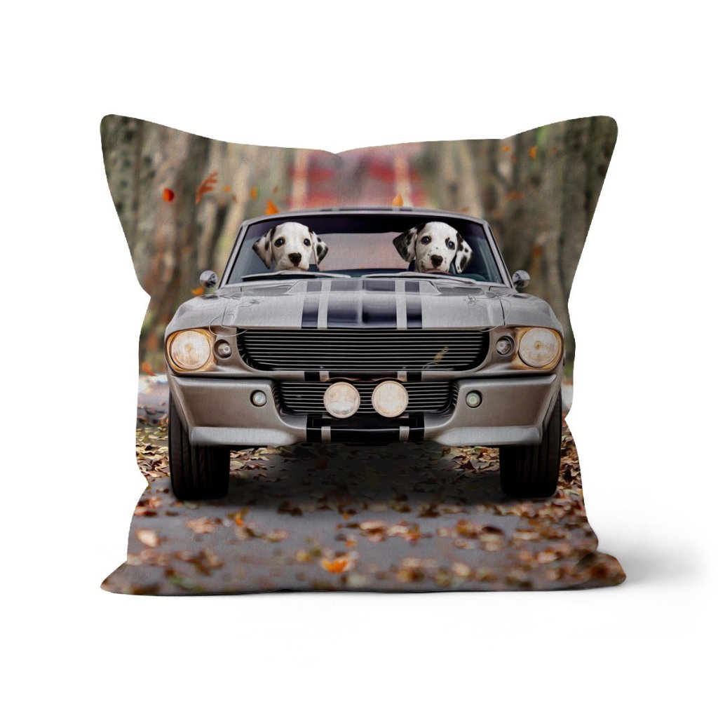 Pet Portraits | The Ford Mustang: Custom Pet Pillow | Paw & Glory