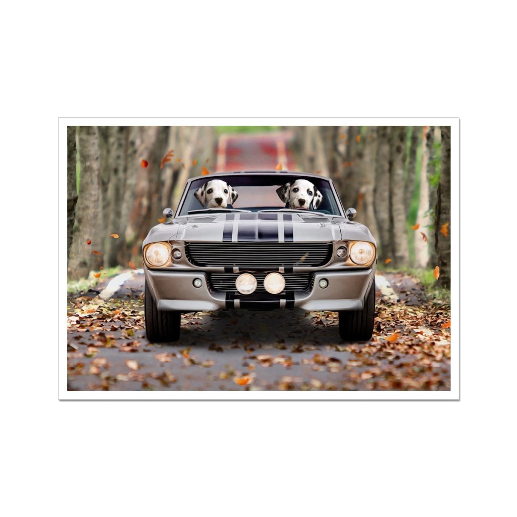Pet Portraits | The Ford Mustang: Custom Pet Poster | Paw & Glory