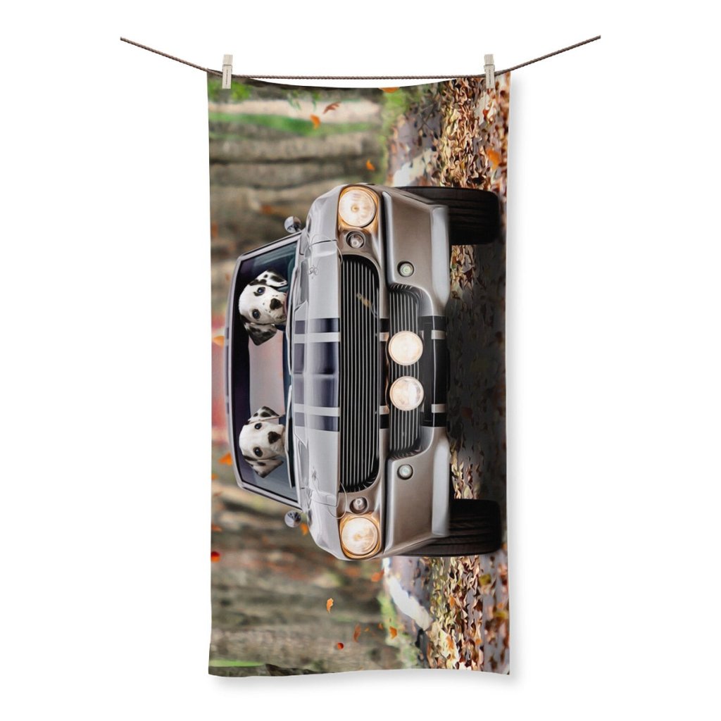 Pet Portraits | The Ford Mustang: Custom Pet Towel | Paw & Glory