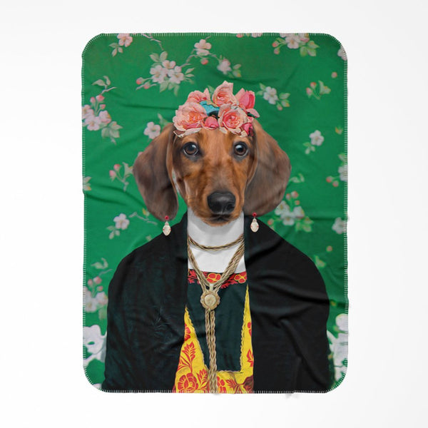 Floral Artist Icon Custom Pet Blanket | Pet Lover Gift | Paw & Glory