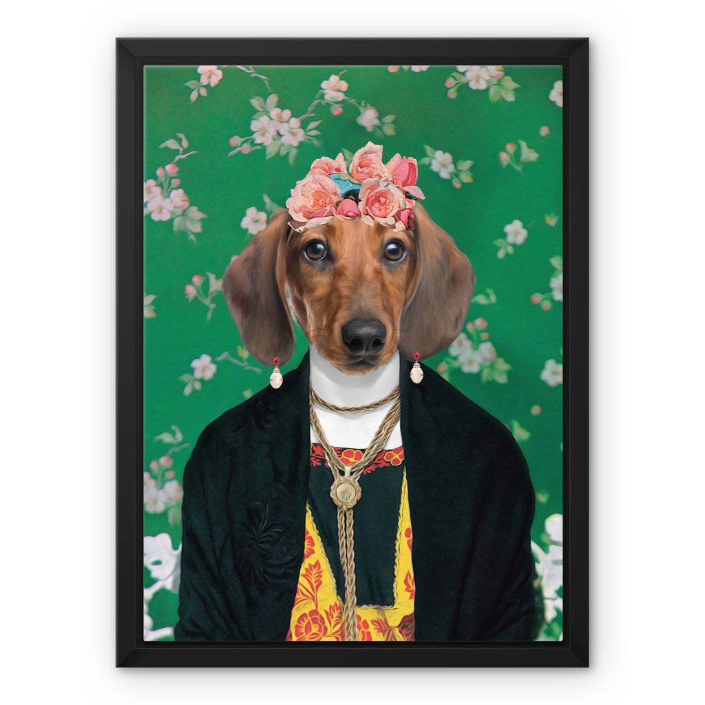Pet Portraits | The Frida Khalo: Custom Pet Canvas | Paw & Glory