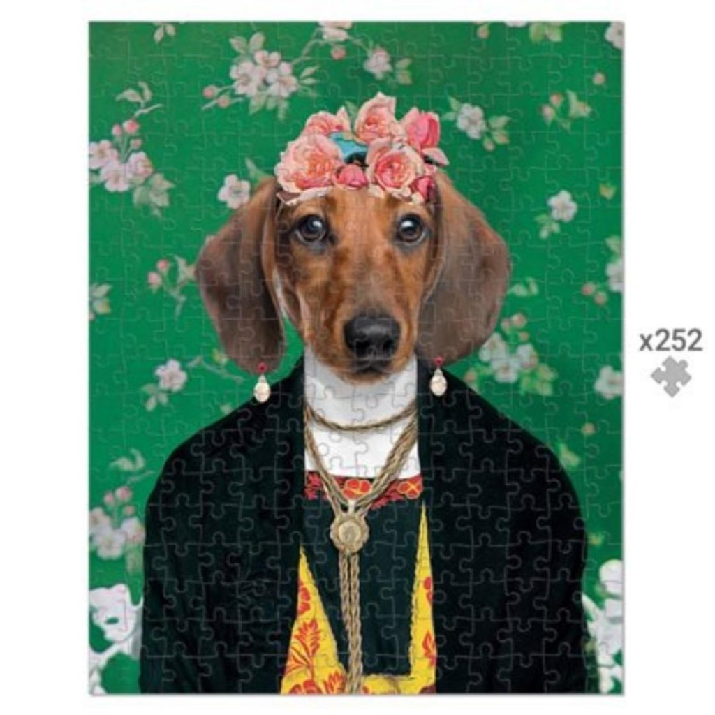 Pet Portraits | The Frida Khalo: Custom Pet Puzzle | Paw & Glory
