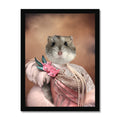 The Fur Lady: Animal Art Framed Portrait