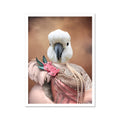 The Fur Lady: Animal Art Poster