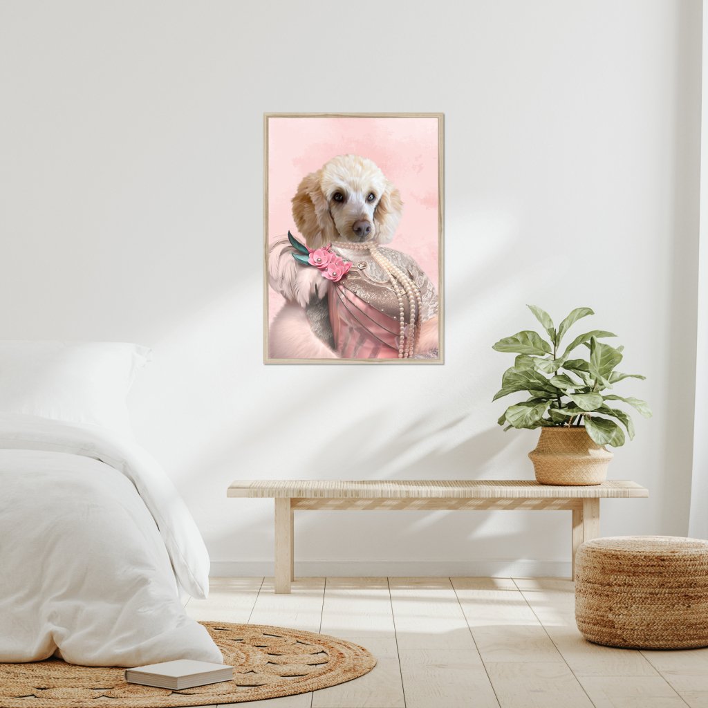 The Fur Lady: Custom Pet Portrait | royal pet portrait | Paw & Glory