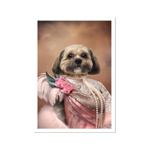 The Fur Lady: Custom Pet Poster | royal pet portrait | Paw & Glory
