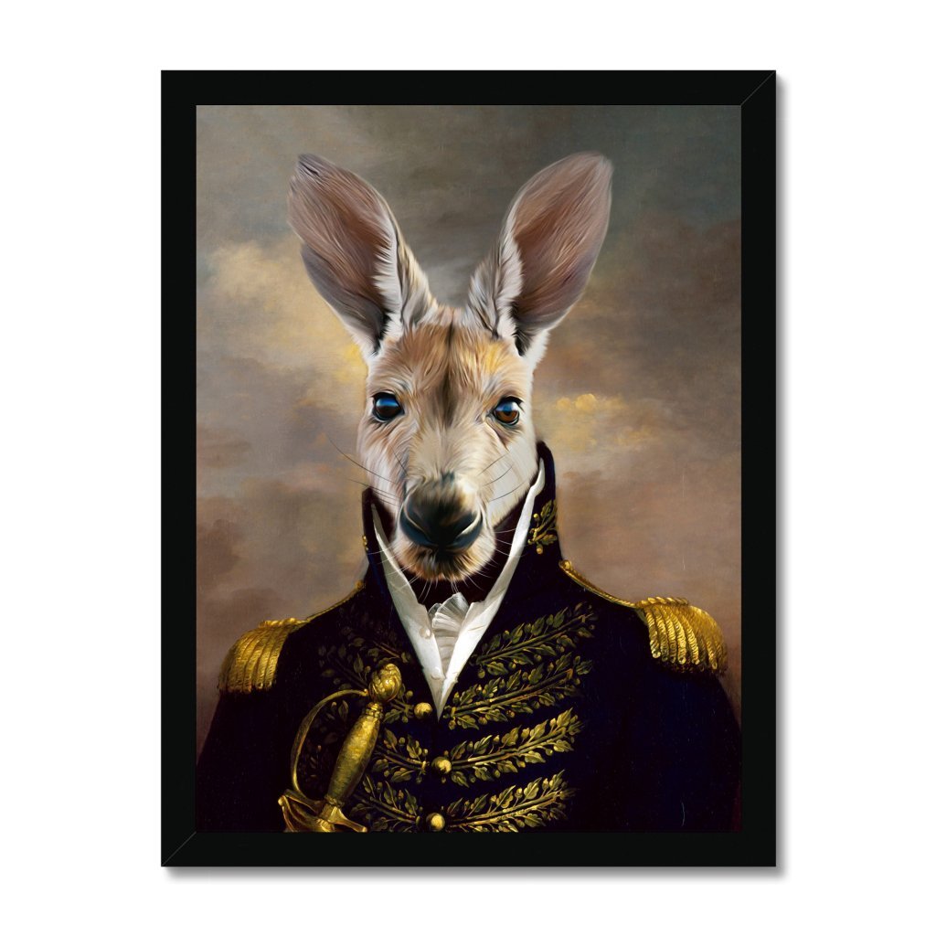 Pet Portraits | The General: Animal Art Framed Portrait | Paw & Glory
