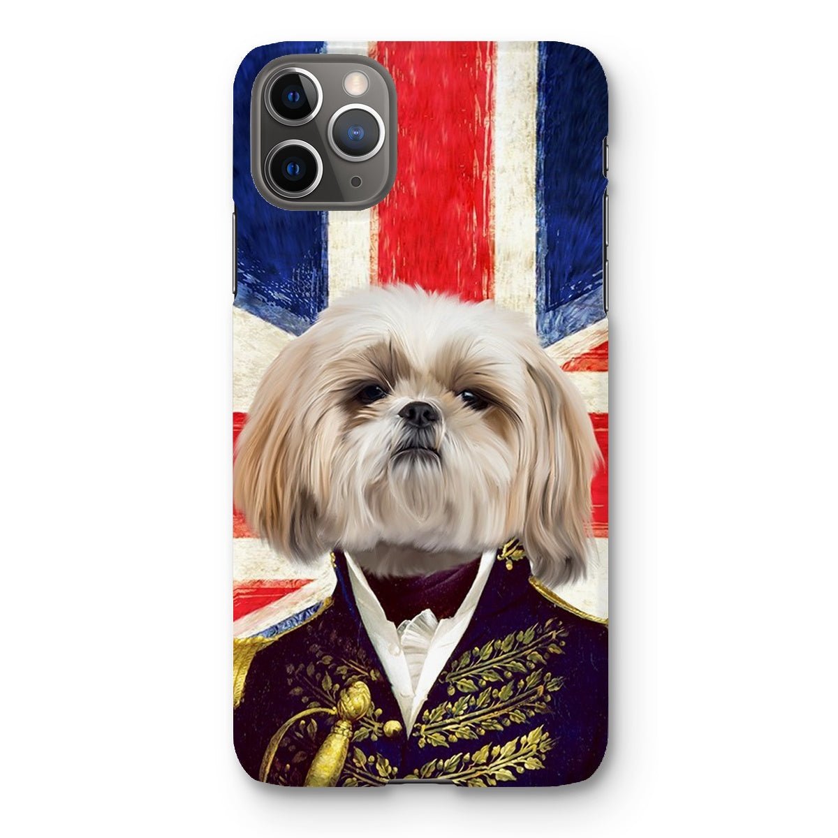 Pet Portraits | The General - British Flag Edition: Custom Pet Phone Case | Paw & Glory
