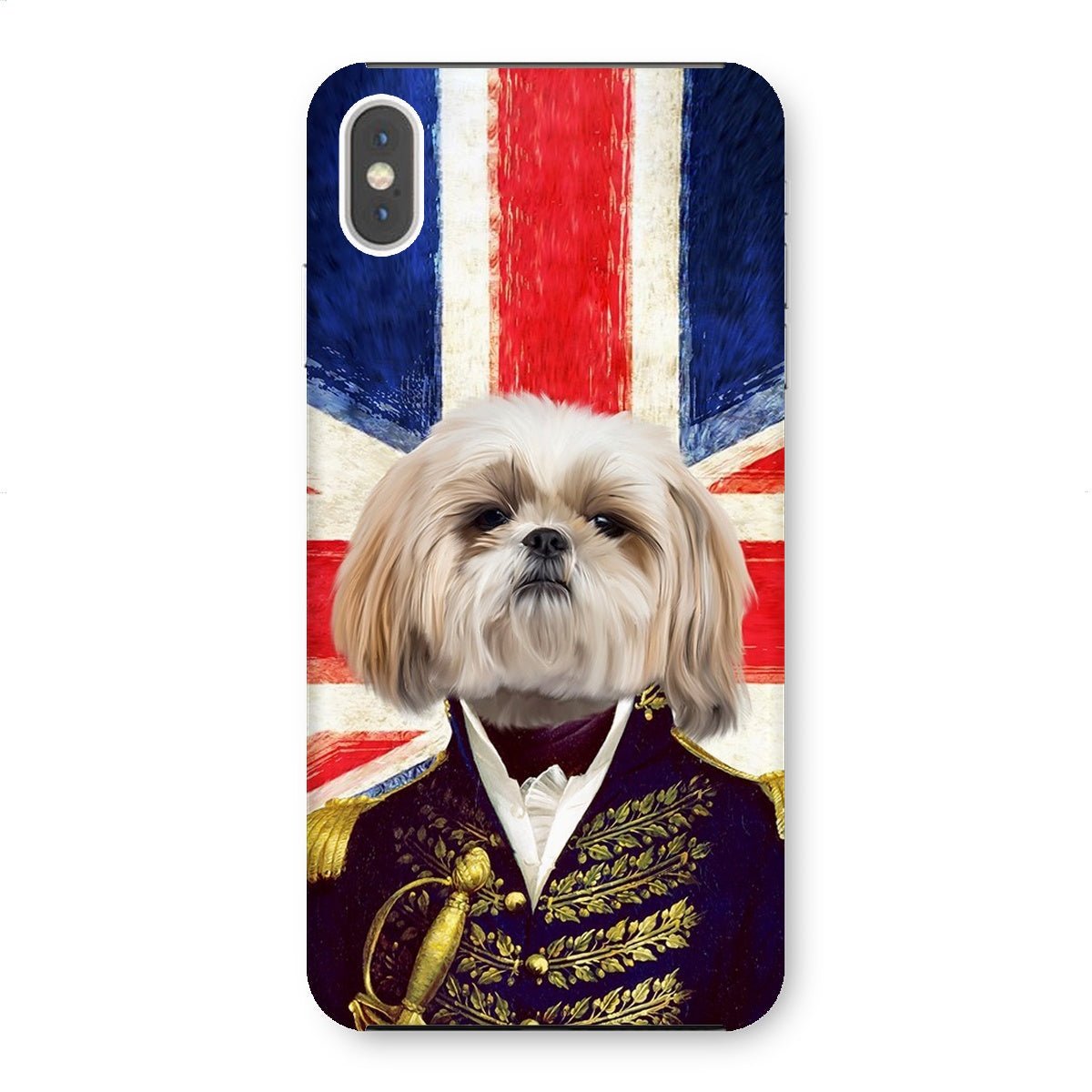 Pet Portraits | The General - British Flag Edition: Custom Pet Phone Case | Paw & Glory