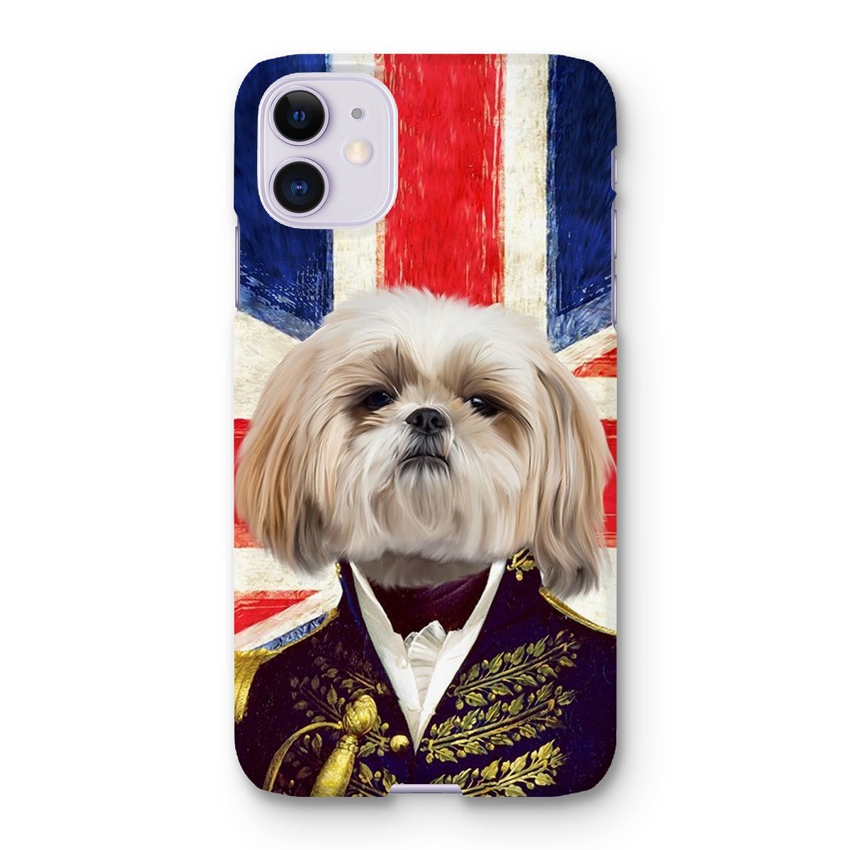 Pet Portraits | The General - British Flag Edition: Custom Pet Phone Case | Paw & Glory