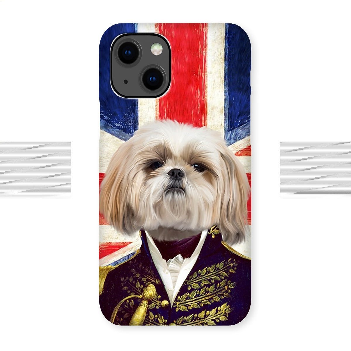 Pet Portraits | The General - British Flag Edition: Custom Pet Phone Case | Paw & Glory