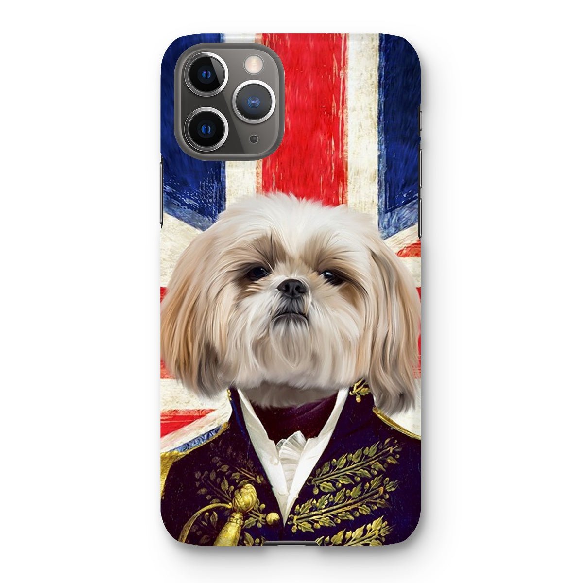 Pet Portraits | The General - British Flag Edition: Custom Pet Phone Case | Paw & Glory