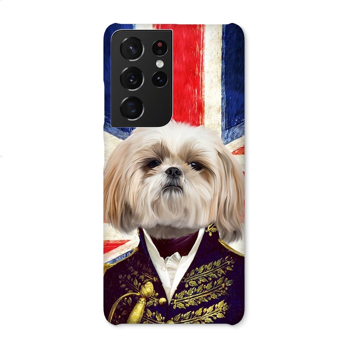 Pet Portraits | The General - British Flag Edition: Custom Pet Phone Case | Paw & Glory