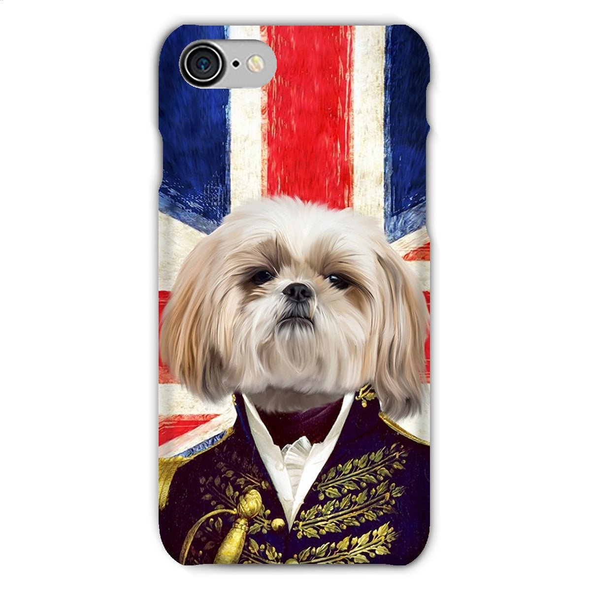 Pet Portraits | The General - British Flag Edition: Custom Pet Phone Case | Paw & Glory