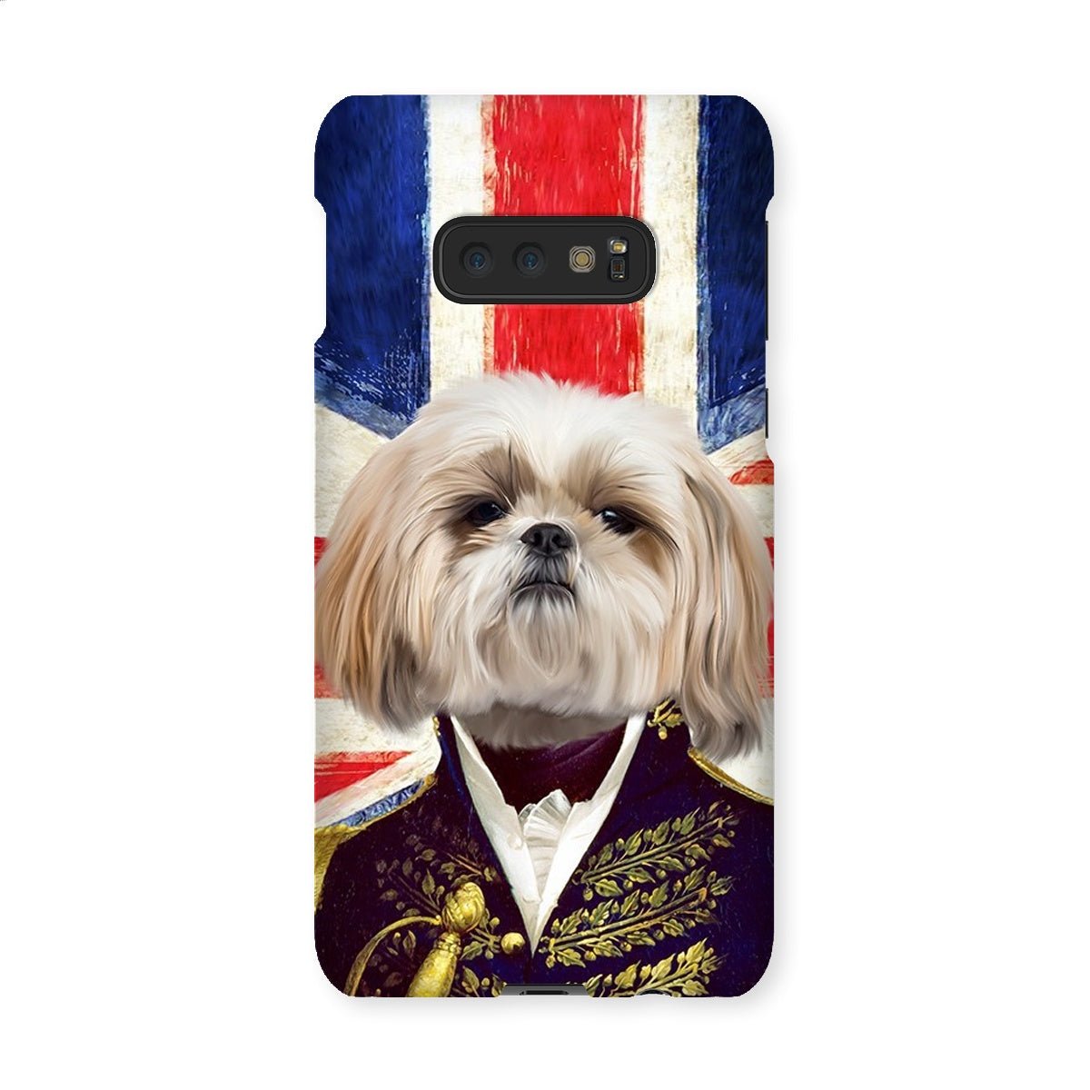 Pet Portraits | The General - British Flag Edition: Custom Pet Phone Case | Paw & Glory