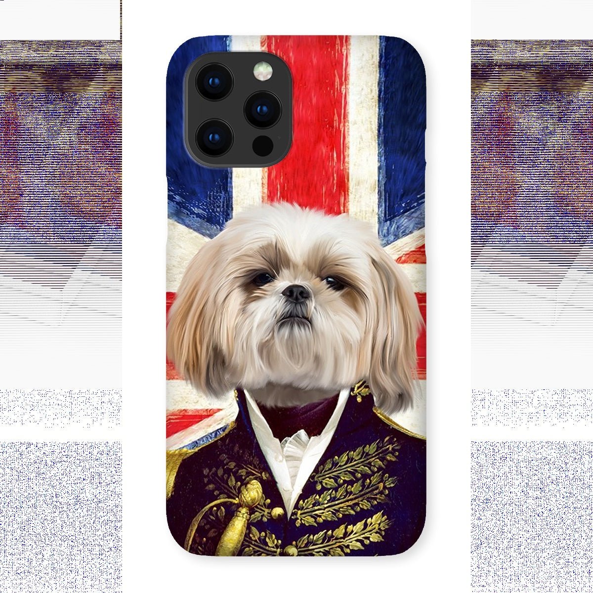 Pet Portraits | The General - British Flag Edition: Custom Pet Phone Case | Paw & Glory