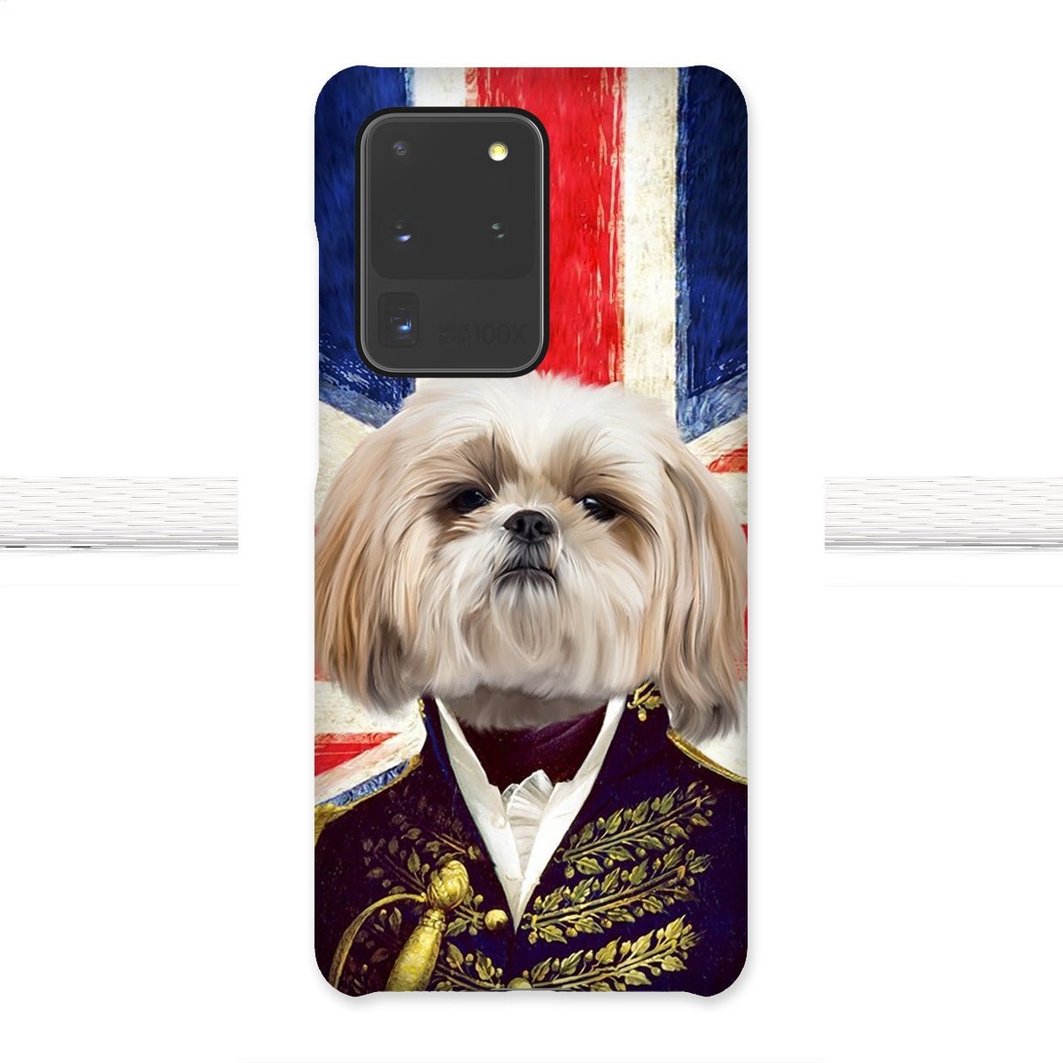Pet Portraits | The General - British Flag Edition: Custom Pet Phone Case | Paw & Glory