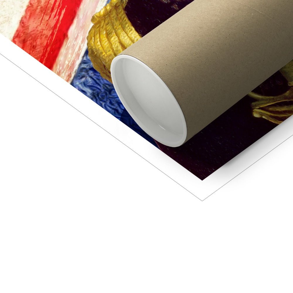 Pet Portraits | The General British Flag Edition: Custom Pet Poster | Paw & Glory