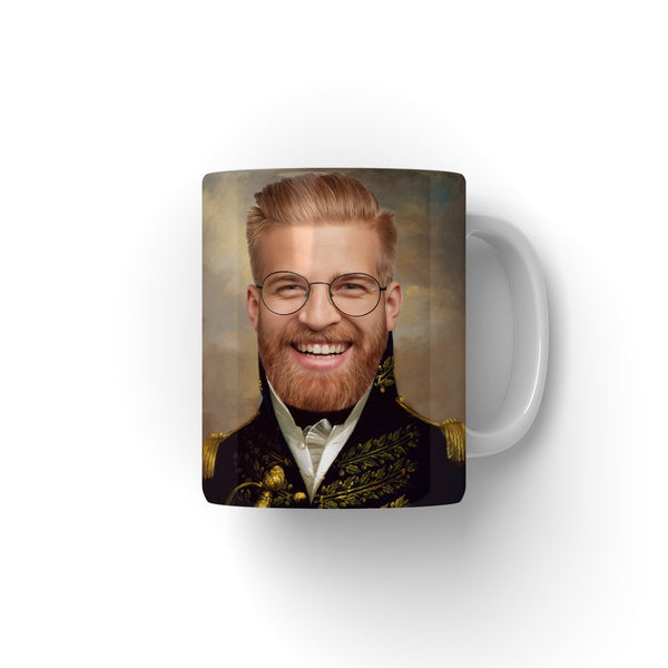 The General: Custom Hooman Coffee Mug | royal pet portrait | Paw & Glory