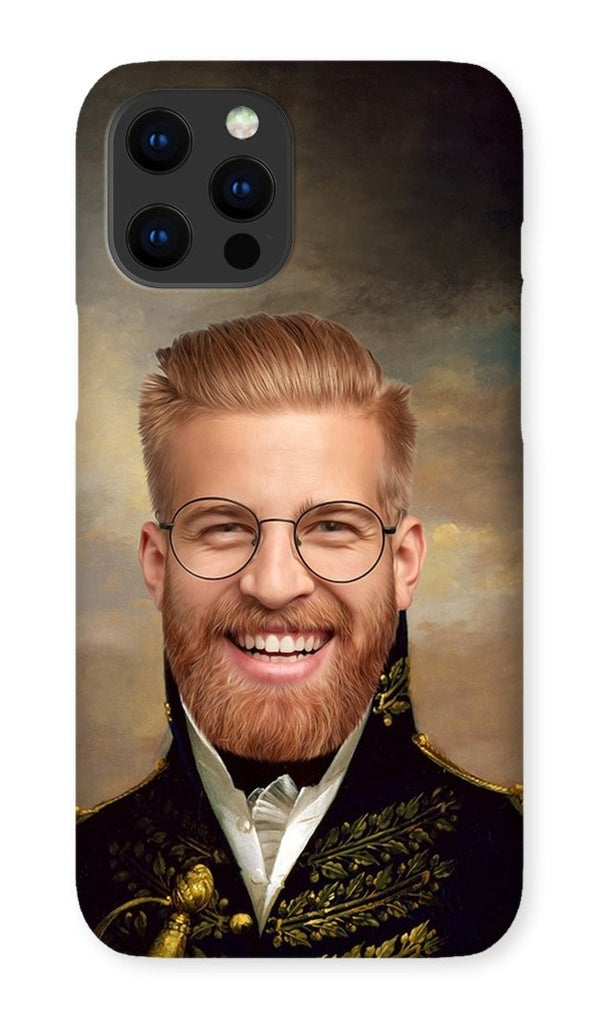 The General: Custom Hooman Phone Case | royal pet portrait | Paw & Glory