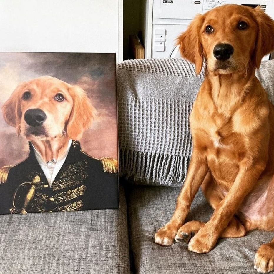 Pet Portraits | The General: Custom Pet Canvas | Paw & Glory