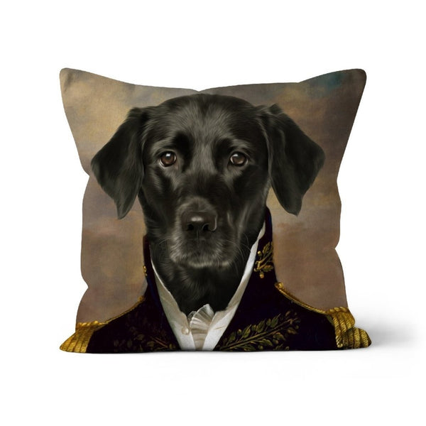The General: Custom Pet Pillow | royal pet portrait | Paw & Glory