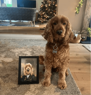 The General: Custom Pet Portrait - Paw & Glory - Dog Portraits - Pet Portraits