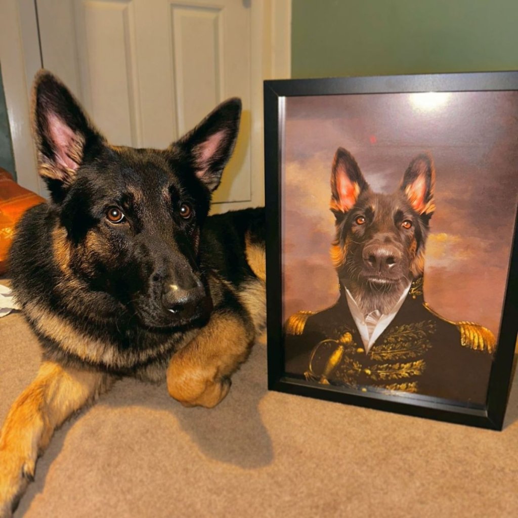 Pet Portraits | The General: Custom Pet Poster | Paw & Glory