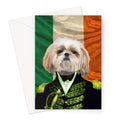 The General Irish Flag Edition: Custom Pet Greeting Card