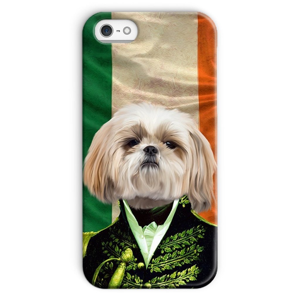 The General Irish Flag Edition: Custom Pet Phone Case - Paw & Glory - Dog Portraits - Pet Portraits