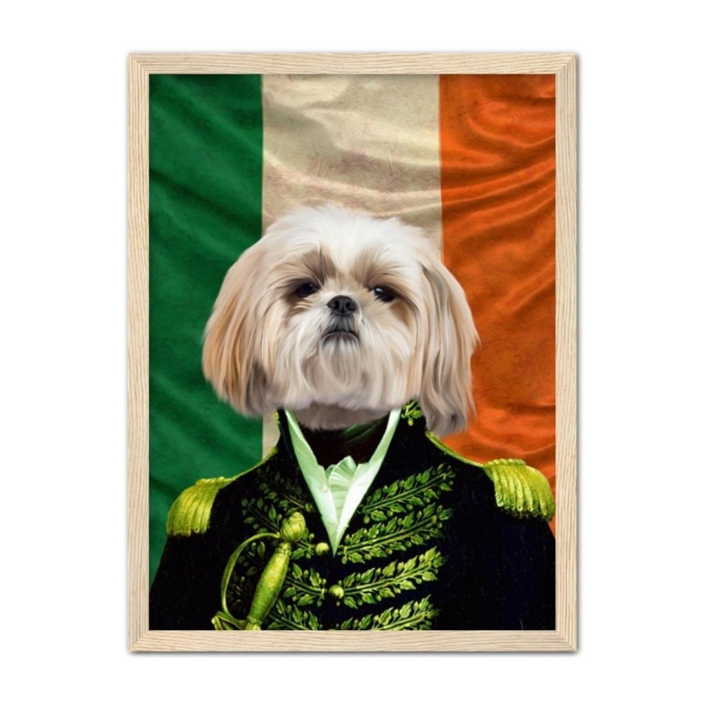 Pet Portraits | The General Irish Flag Edition: Custom Pet Portrait | Paw & Glory