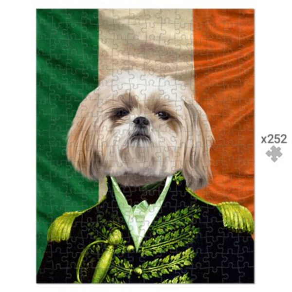 The General Irish Flag Edition: Custom Pet Puzzle | royal pet portrait | Paw & Glory