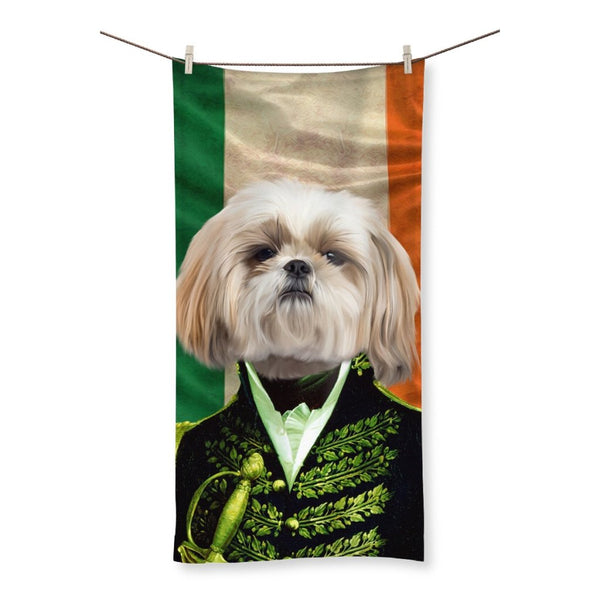 The General Irish Flag Edition: Custom Pet Towel | royal pet portrait | Paw & Glory