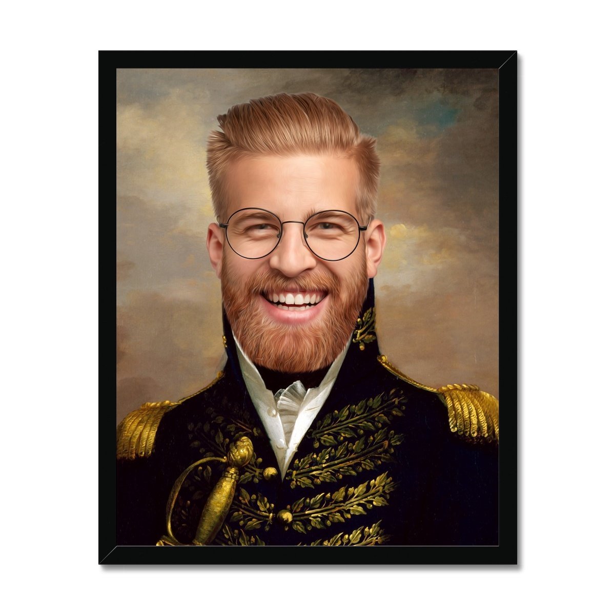 Pet Portraits | The General Male: Custom Hooman Portrait | Paw & Glory