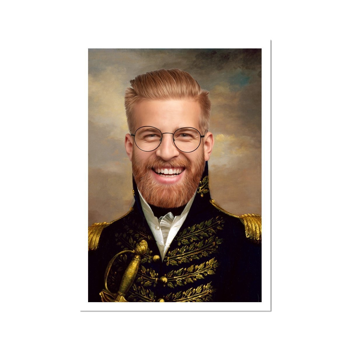 Pet Portraits | The General Male: Custom Hooman Portrait | Paw & Glory