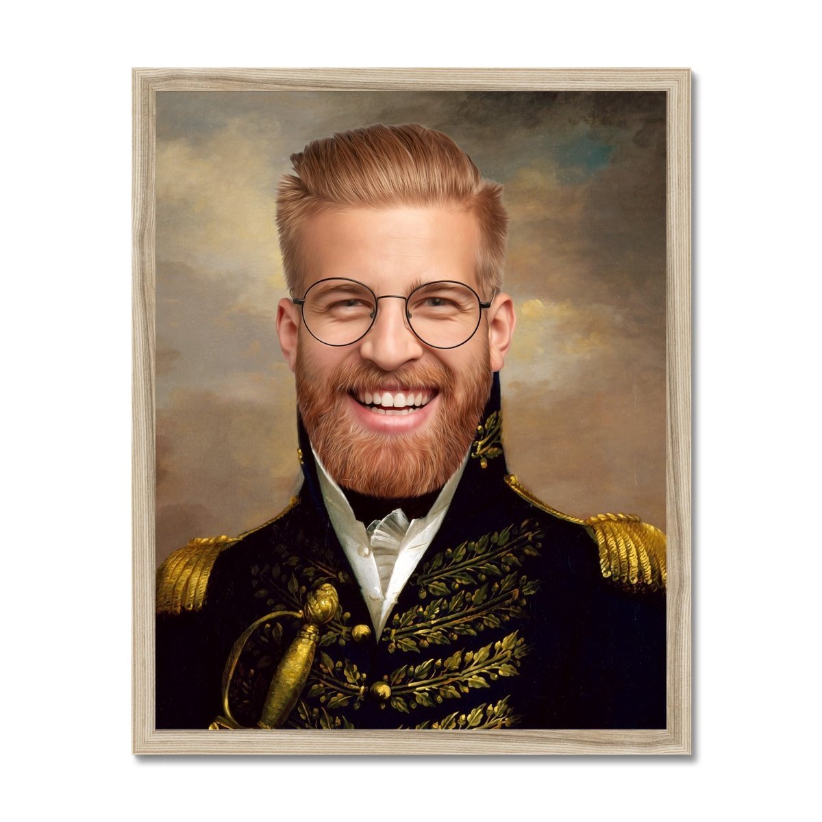 Pet Portraits | The General Male: Custom Hooman Portrait | Paw & Glory