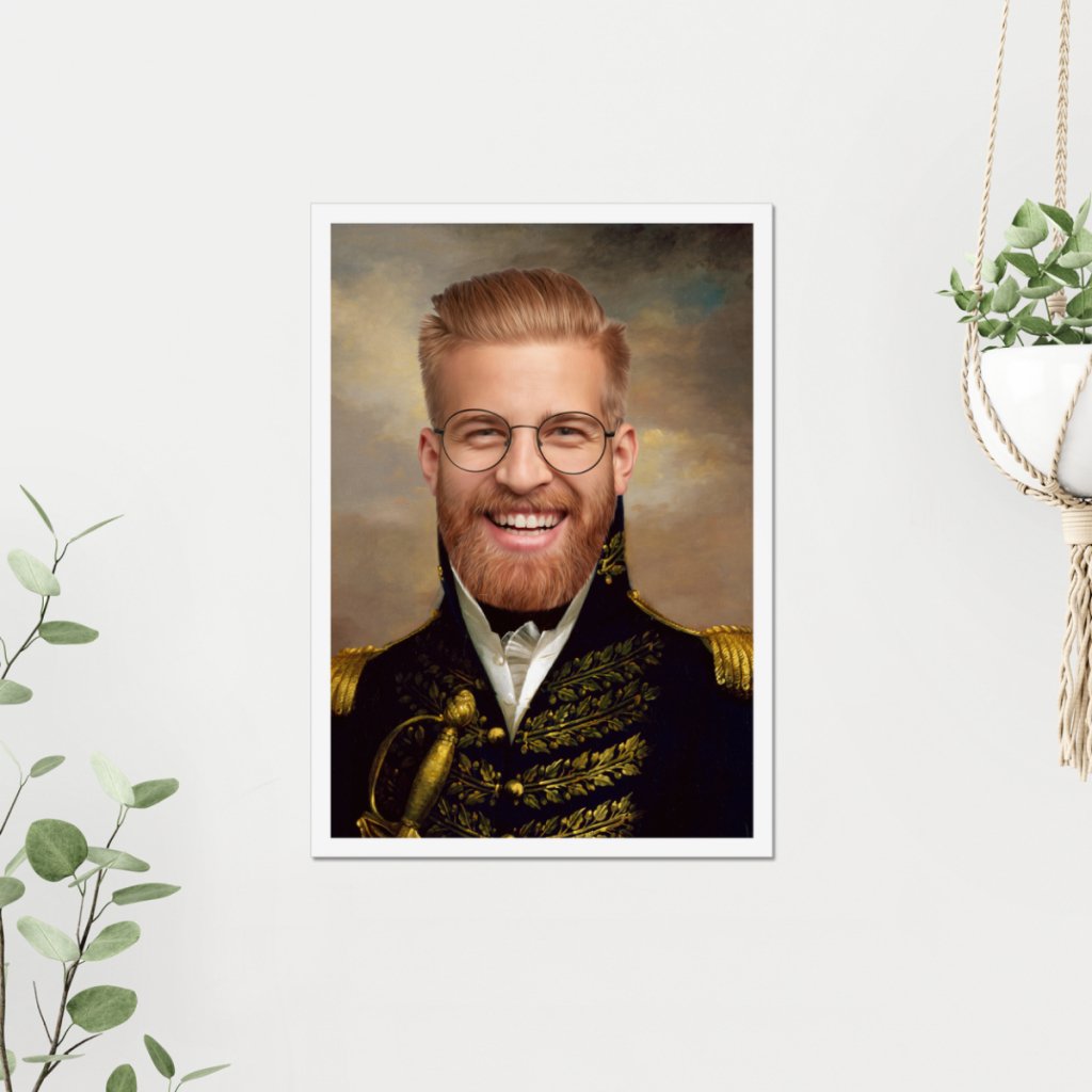 Pet Portraits | The General Male: Custom Human Poster | Paw & Glory