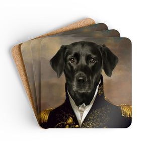 The General: Pet Portrait Coaster - Paw & Glory - Dog Portraits - Pet Portraits