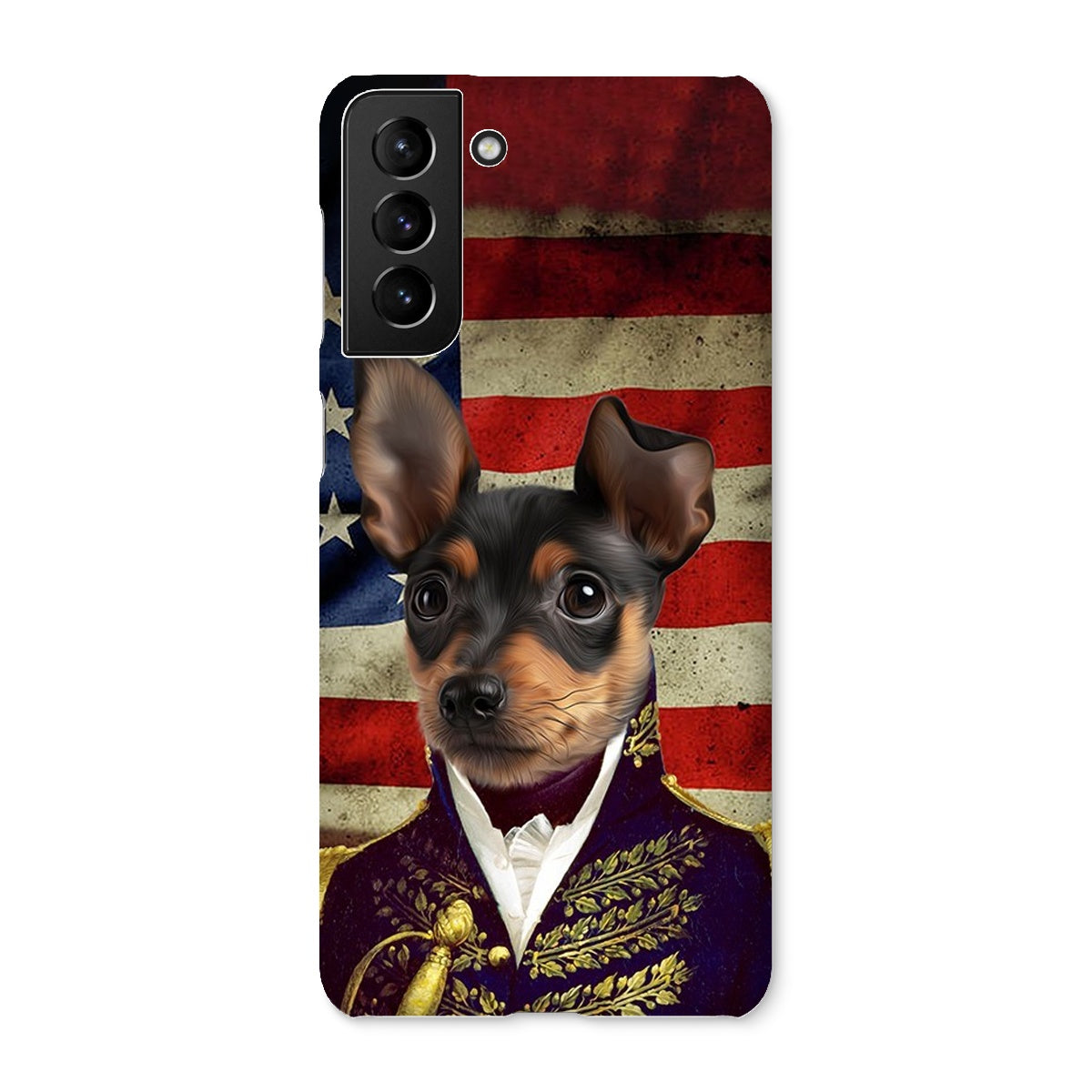 Pet Portraits | The General - USA Flag Edition: Custom Pet Phone Case | Paw & Glory